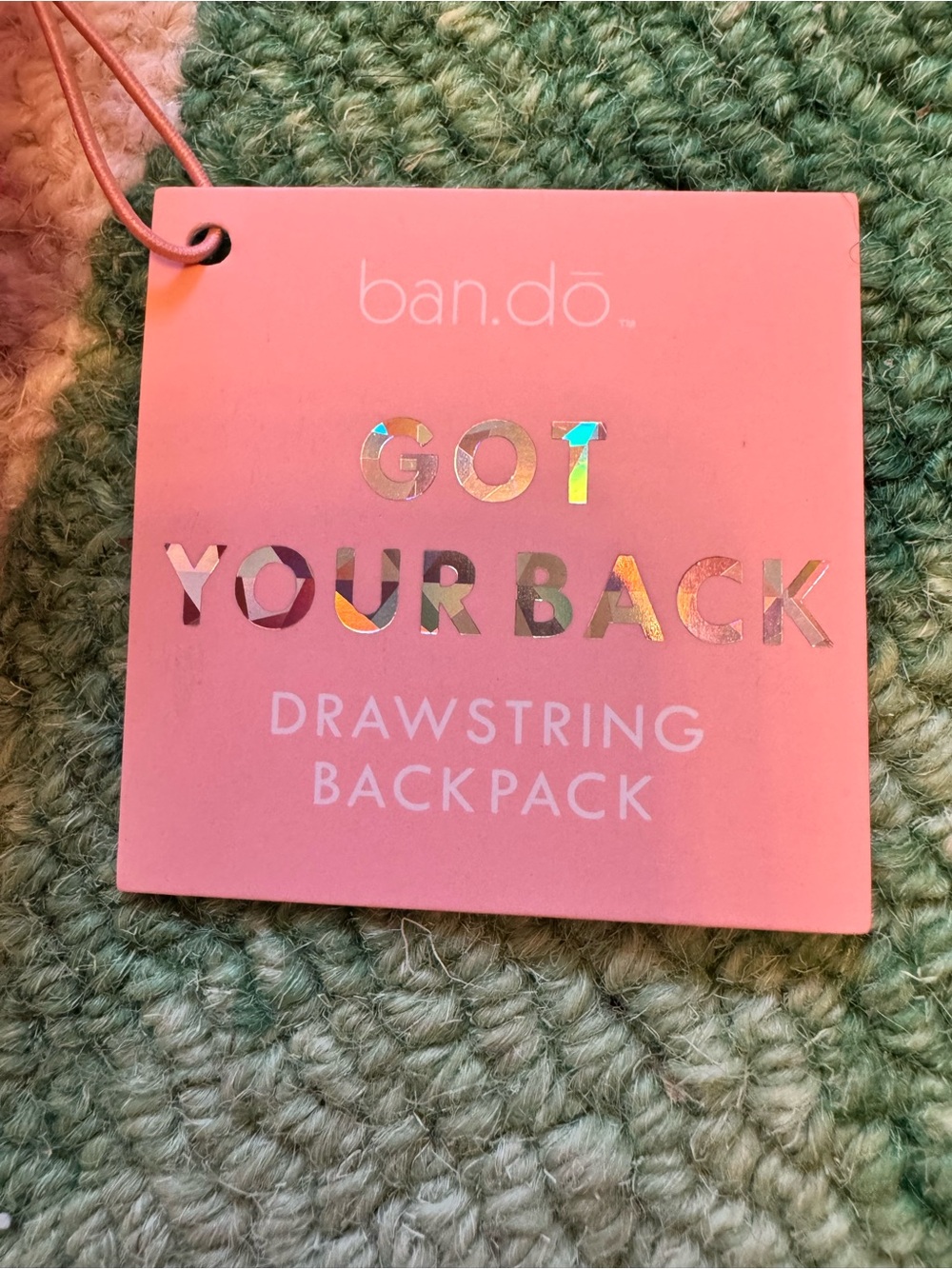 NWT Bando satin drawstring backpack - Picture 3 of 10